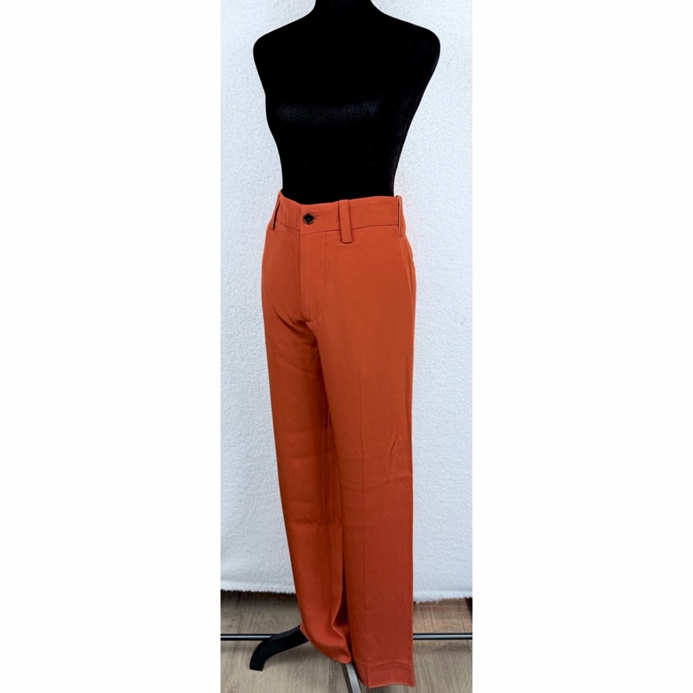 MARNI • Rust/Burnt Orange High-Waisted Wide-Leg Trouser Pants, IT 36 - Picture 9 of 16